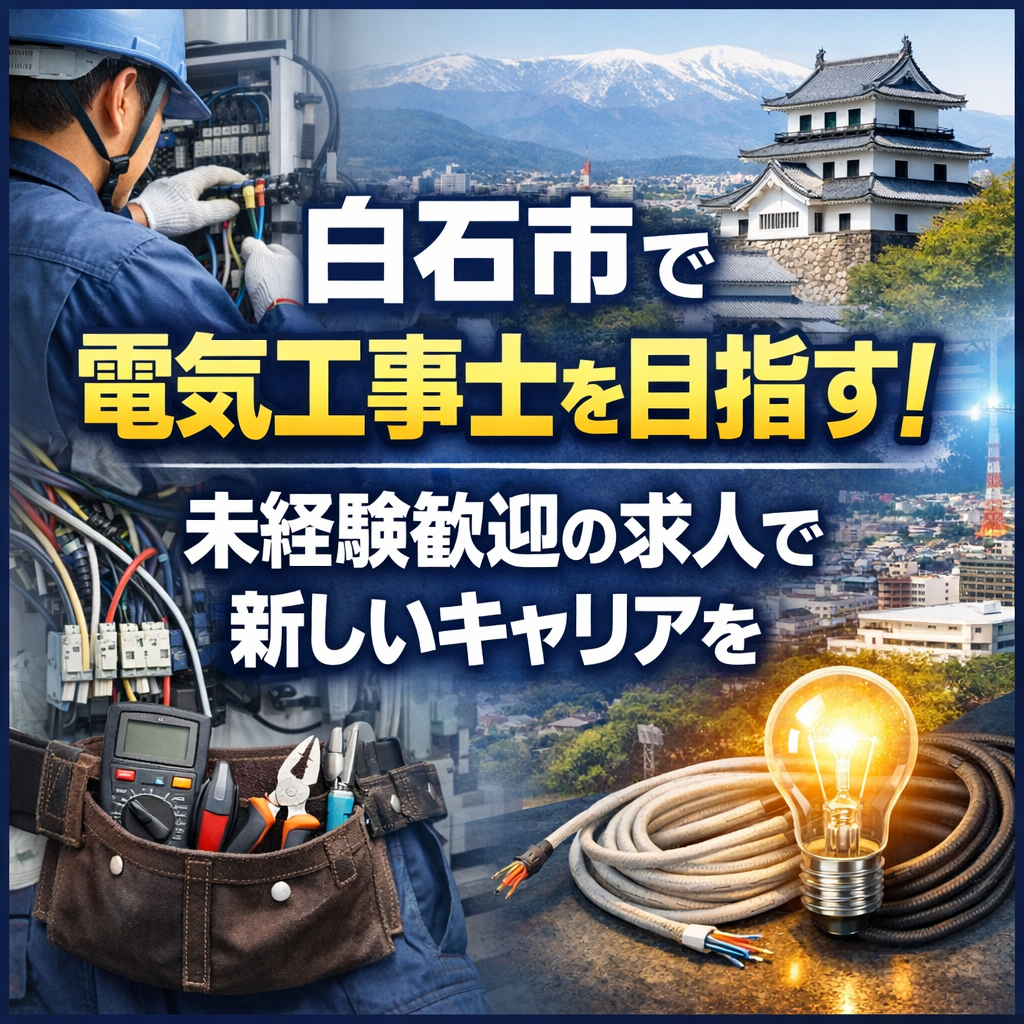 白石市で電気工事士を目指す！未経験歓迎の求人で新しいキャリアを
